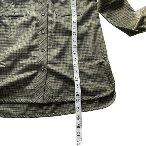 Badgley Mischka Plaid Button-Up Shirt, size S - Picture 7 of 8